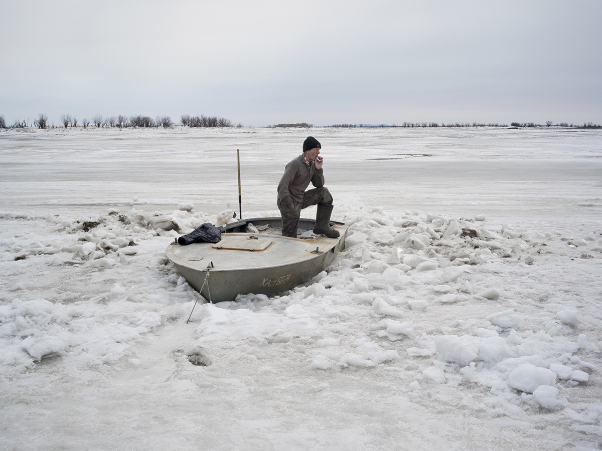 Claudine Doury-Prix photographique Marc Ladreit de Lacharrière avec l'Académie des beaux arts. Une odyssée sibérienne- En attendant le dégel, Nergen 2018