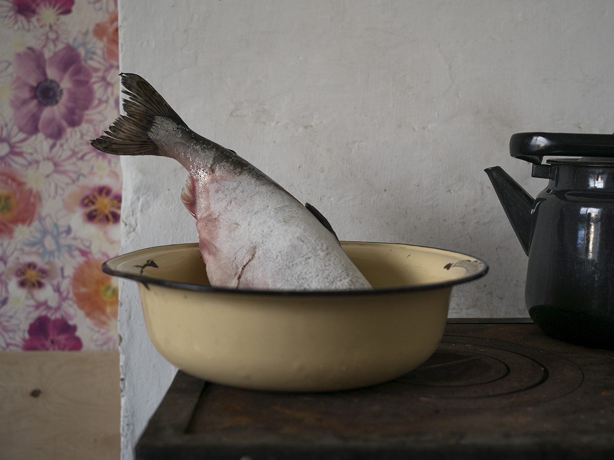 Claudine Doury- Prix photographique Marc Ladreit de Lacharrière avec l'Académie des beaux arts. Une odyssée sibérienne, Le repas, Boulava 2018